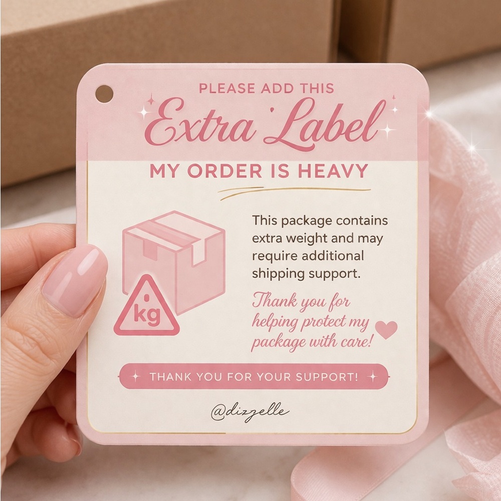 Extra label $3